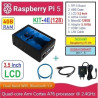 KIT-4E(128)  Raspberry Pi 5 (4GB RAM) KIT LCD 3.5 Inch MicroSD 128GB - Complete SET SIAP PAKAI